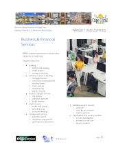 Target Industry: Business & Financial Services sheet